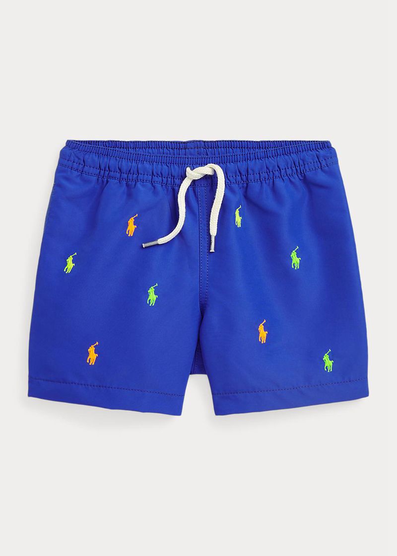 Shorts Polo Ralph Lauren Niño 1.5-6 Años Traveller Nadando Trunk Chile Azules KQBSD-8736